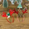 Décorations de noël, bandeau, accessoires pour cheveux, oreilles de cerf, fermoir pour arbre de noël