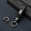 Keychains High-Grade Carbon Fiber Pattern Car Keychain Logo Custom Keyring For Chery Tiggo 2 3 7 8 5X IQ QQ Accessories