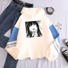 Japão Anime Kakegurui Jabami Yumeko Unisex Patchwork Hoodies Engraçado Cartoon Manga Roupa Casual Oversize Inverno Masculino Suéter P0831