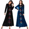 Odzież Etniczna Abaya Velvet Hidżab Turcja Islam Arabski Muzułmańska Długa Dress Caftan Kaftan Tesettur Elbise Robe Musulmane Longue Femme Oman Kamizelka