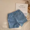 Summer girls fashion denim shorts kids cotton casual 1-7Y 210708