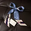 Kleiner Damen-Seidenschal, klassischer, hochwertiger Seidenhaarbündel-Twill, kleine Krawatte, modischer, vielseitiger, dünner, streifengebundener Taschenschal
