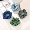 15PCSNEW Koreansk stil 100% bomullscrunchie elastiskt band2021 Macaron Solid Färghuvudbonader, Kvinnor Ponytail Hårtillbehör