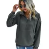 Hoodies Stylish Drawstring Solid Hooded Women Sweatshirt Autumn Winter Girls Big Pockets Pullover Lady Korean Hoodie LJ201103