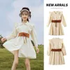 Vêtements pour enfants adolescents mode coréenne printemps automne filles mignonnes robes de princesse élégantes chemise d'écolière robe de noël 6 8 ans Q0716