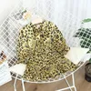 Girls' dress spring dress new children's Korean Chiffon Princess lady leopard Long Sleeve Dress