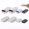 50*25*10mm Metal Slide Top Tin Containers Black Rectangle Metal Tin Box Empty Storage Organizer Tins for Candles,Candies,Gifts