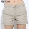 Frearmy Mini Kvinnors Sexiga Korta Shorts Sommar Slim Casual Girls Militär Bomull 4 Färger Plus Storlek Kvinna 210719