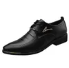 Klasik İş Erkek tasarımcı Elbise Ayakkabı Moda Zarif Resmi Düğün Ofis Deri Üzerinde Kayma Oxford Ayakkabı Erkek lüks Siyah Kahverengi Artı Boyutu 38-48