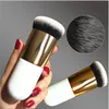 Outils de maquillage Kakubi Brown Round Head Head Portable Simple Maquillage Brosse Beauté Fondation Visage Poudre BB Crème Cheek Blush