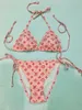 2022 Baddräkt Kvinnor Bikini Designers Womens Baddräkter Bikini Set Multicolors Sommartid Beach Badkläder Vind Lace Up Badkläder