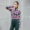 Yoga Outfit Sport Jacket Women Long Sleeve Zip Fitness Shirt Top Workout Gym Activewear Running Coats Training Clothing Out Wear