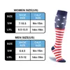 Sports Socks Knee High Compression Sock Gradiente 20-30mmHg Mídias de Compension