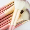 Brushes Cute Makeup Brush Set for Blending Foundation Powder Blush Eyeshadow, White Cosmetic Brushes with Synthetic Bristles Vegan Brush,