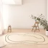 Dywany nordycki okrągły dywan i dywan do salonu biały nowoczesny sypialnia minimalistyczny wystrój stolik kawowy podłogę