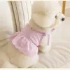 Wedding Dress Short Type Dog Skirt Lace Dresses Cat Yorkshire Chihuahua Terrier Corgi Poodle Pomeranian Bichon Puppy Costume