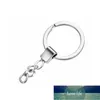 10 sztuk / partia polerowany srebrny kolor 30mm brelok brelok pierścień podzielony pierścień z krótki łańcuch pierścienie kobiet mężczyzn DIY Key Chains Accessorie