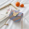 Fashion Baby Girls Cartoon Rainbow Purses Kids Heart Miky Mouse Bags Children Mini One-Shoulder Bag Two Styles