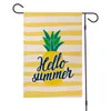 fruit patroon zomer vlas tuin vlag hallo zomer watermeloen citroen ananas bedrukte dubbele kant bedrukte tuin vlag Zze5149