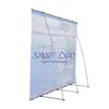 L Banner Stand 80 * 200cm för reklamvisning med aluminiumsram PVC eller tygtryck bärbar väska