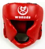 Vuxen boxningsträning Skyddsutrustning Stil Grappling Hjälm innesluten Muay Thai Fighting Head Guard6318775