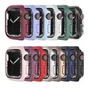 colorful Watch Case For Apple Series 7 41mm 45mm Shockproof Ultra-Thin Hard PC iWatch Bumper Cases All-Around Edge Protective Cover