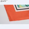 Zevity Women Tropical Floral Print Spaghetti Strap Chic Camis Tank Donna Retro Summer Lace Up Vest Beach Sling Top LS9380 210603