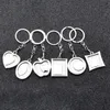 6 models photo frame keychain alloy locket lover picture key chain key rings heart pendants for women men anniversary present RRE12885