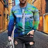 Cross Pattern Mens Bluzy Gotyckie Koszule Moda Drukowanie Chłopcy Hiphop Swetry Kolorowe Trackshirts Bluza