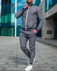 メンズトラックスーツ2022紳士3Dプリントジャケットのズボン屋外フィットネススーツジョガーカジュアルストリートウェアファッションセット