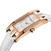 Relógios de relógios de relógios Rosdn Japão Quartzo Movimento de quartzo Sapphire Relógio senhora 50m Diamante impermeável 8 mm ultra-fino R3136