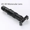 Microscope vidéo monoculaire électronique objectif Zoom à monture C 0.7X-4.5X loupe d'inspection 2D 3D pour caméra industrielle HD-MIL VGA USB