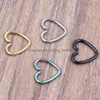 Plugs Tunnels Stud Ear Cartilage Tragus Yummy_jewelry 8 One Pack Coloring Septum Heart Nasal Earrings jllfXw