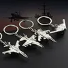 Flygbolag Ny Keychain Metal Naval AirCrafe Fighter Aviation Gifts Key Ring Modell Nyckel Ringluftsplan