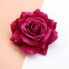 50 pz 10 cm rose testa matrimonio piante decorative wall fai da te decorazioni natalizie per la casa sposa spilla fiori artificiali a buon mercato