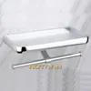 Wykończenie utleniania Solidna aluminiowa papier toaletowy Uchwyt w łazience Multifunction Mobile Yt-1592 210720