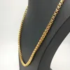 Colar masculino de aço inoxidável longo colar de aço corrente de ouro presentes para acessórios masculinos jóias hip hop no pescoço2065667