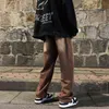 Jean baggy marron pour hommes modus rtro dcontract jambes larges streetwear voldoende hiphop pantalon droit en denim m-2xl 0309