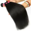 Wefts Virgin Brazilian Straight Hair 3 번들 브라질 페루 말레이시아 인디언 인간 머리 직선 처리되지 않은 브라질 머리 직조