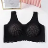 2 Pcs Latex Seamless Bra Women Underwear Cooling Gathers Shock-proof Fashion Female Intimate Comfortable Bralette Pad bras 210623