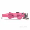 HEISSES nettes Katzenhalsband-Haustierhalsband-Nylonglocke-Haustier-Fliege-Hundehalsband-Haustier-Produkte T500462