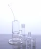 Bong gorgogliatore in vetro trasparente da 9 POLLICI con pipa ad acqua per fumo a disco perc D020-T Oil dab rig