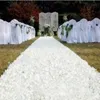 5m/Lot Wedding Decoration Aisle Runner 3D Rose Flower Fabric Carpet Party Bakgrund Centerpices Supplies