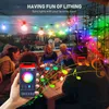 Outdoor G40 LED Globe Light Bluetooth LED Ciąg Żarówka Garland Garland RGB Fairy Light Christmas Light For Party Home Decor 211104