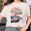 Herren-T-Shirts Initial D T-Shirt Männer/Frauen grafische Tees Japanische Anime-Cartoon Kawaii Sommertimen Unisex lustig Harajuku Manga T Shirt männlich 303g