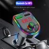 Car Charger Bluetooth Aux Wireless Car kit Handfree FM Transmitter With Colorful Ambient Light LED Display MP3 Audio Music Player