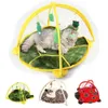 52x35cm Cat Play Mat Tent Activity Center with Hang Toys Balls Mice Outdoor Pets Bed for 210722