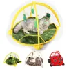 52x35cm Cat Play Mat Tent Activity Center With Hang Leksaker Bollar Möss Utomhus Husdjur Bed För 210722