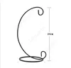 Ljusstakehållare H33CM Spiralbotten prydnadsvisning Stativ Järnhängande rackhållare för växtjul Candlestick Home H23CM DHS20