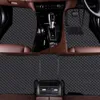 Luxury Surround Car Floor Mats för Audi A6 Estate - Framåt höger Handdrivning Högkvalitativ PU Läder Golvskyddsmatta